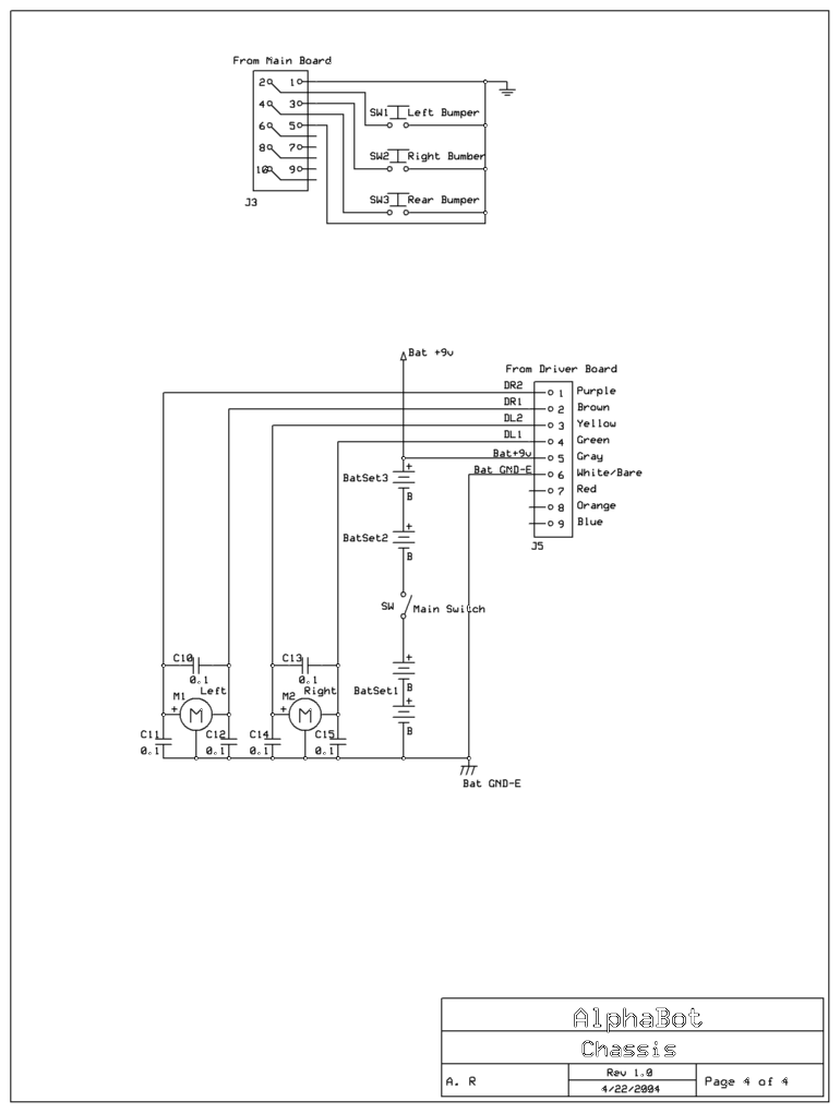 Robot Chassis Board Schematics