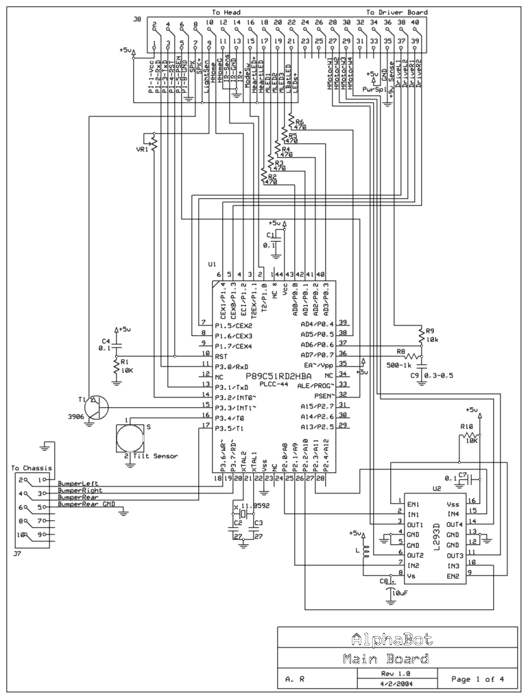 Robot Main Board Schematics